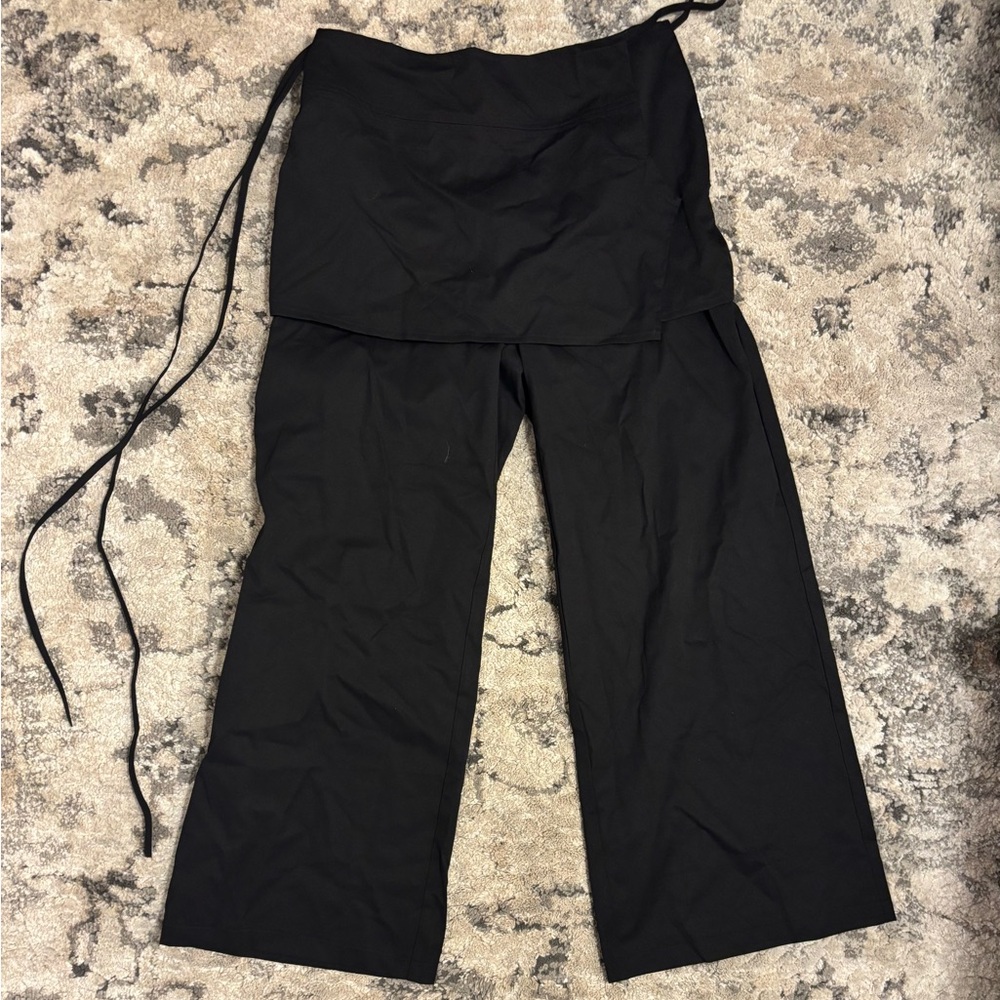 SHEIN Black Wide Leg Women's Pants